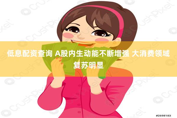 低息配资查询 A股内生动能不断增强 大消费领域复苏明显