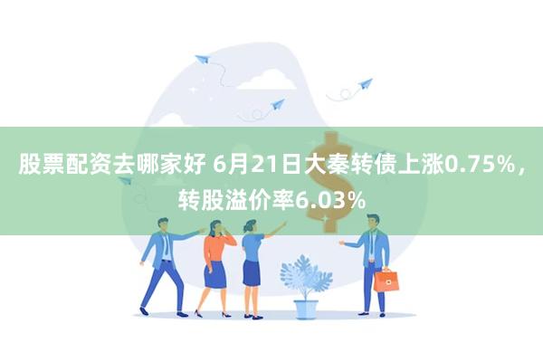 股票配资去哪家好 6月21日大秦转债上涨0.75%，转股溢价率6.03%