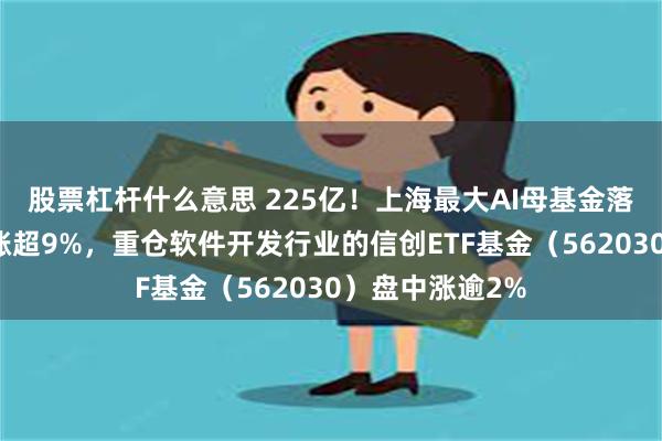 股票杠杆什么意思 225亿！上海最大AI母基金落地！景嘉微飙涨超9%，重仓软件开发行业的信创ETF基金（562030）盘中涨逾2%