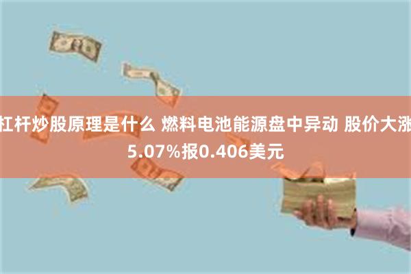 杠杆炒股原理是什么 燃料电池能源盘中异动 股价大涨5.07%报0.406美元