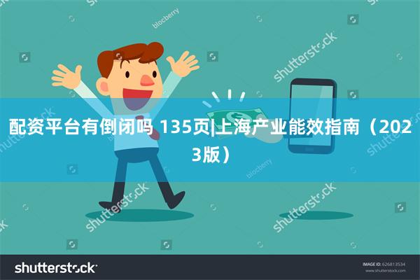 配资平台有倒闭吗 135页|上海产业能效指南（2023版）