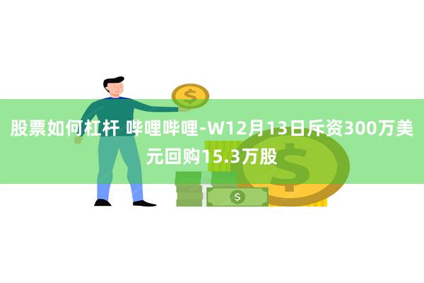 股票如何杠杆 哔哩哔哩-W12月13日斥资300万美元回购15.3万股